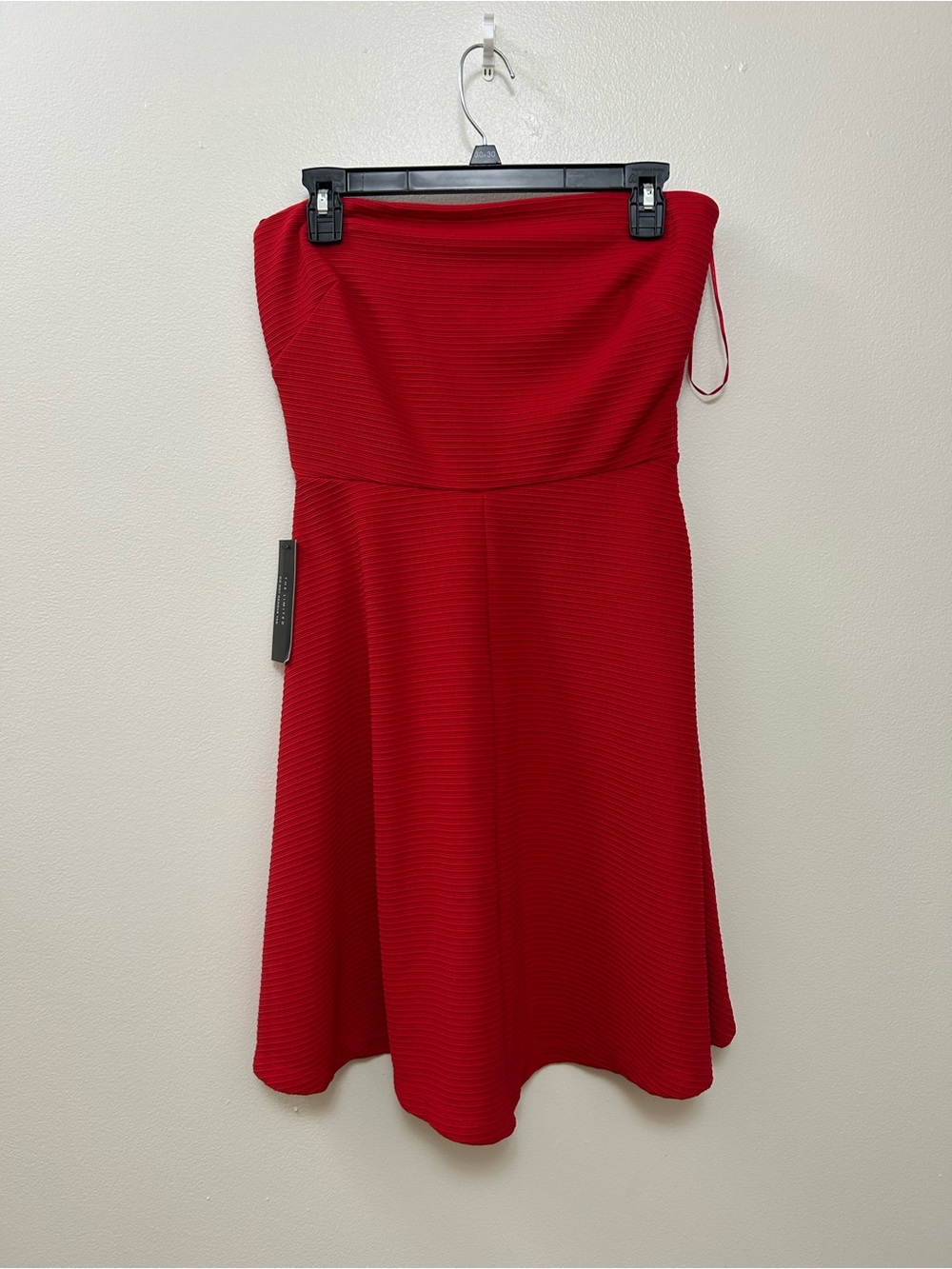 The Limited Strapless Red Fit & Flare Dress Size-S